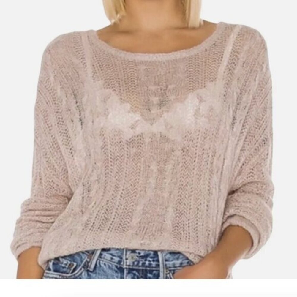 Free People Angel Soft Frappucino sweater